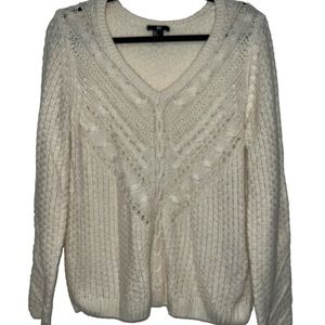 H&M knit sweater • Size L •cream color • soft •gently used